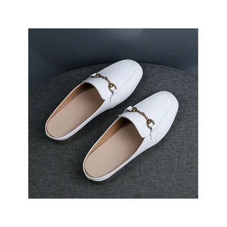 Avamo Women's Loafers Slip On Sandals Slippers Mules Backless Loafer Square Toe Anti-Slip Casual Sho | Walmart (US)