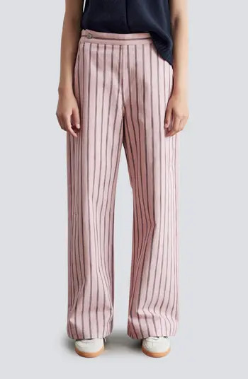 & Other Stories Stripe Stretch Cotton Pants | Nordstrom | Nordstrom