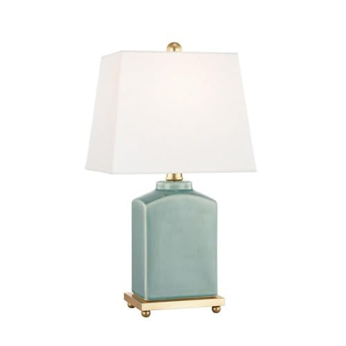 MITZI HUDSON VALLEY LIGHTING Brynn - 1 Light Table Lamp-Jade/Aged Brass Finish | Amazon (US)