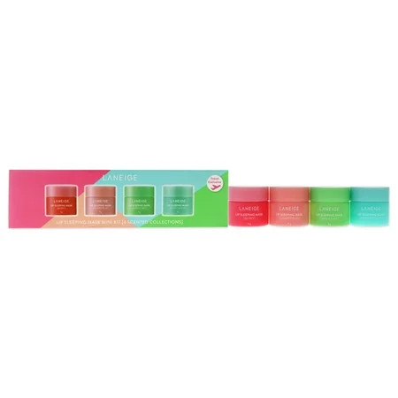 Laneige Lip Sleeping Mask Mini 4 Pc Set - 0.7 oz Berry Grapefruit Apple Lime Mint Choco | Walmart (US)
