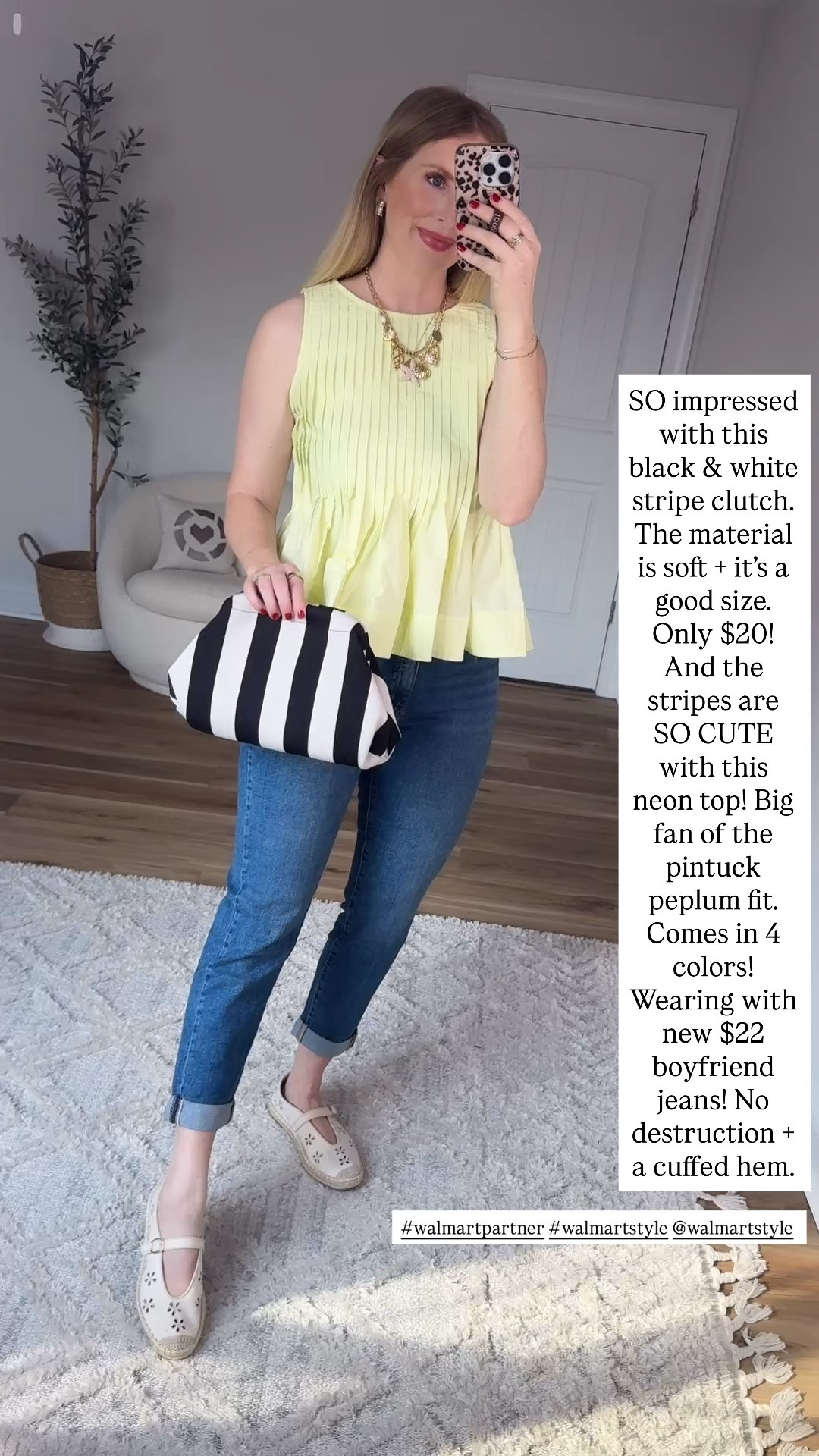 Weekend Walmart Wins try-on
Neon pintuck top- small
Boyfriend jeans- 4

#walmartpartner #walmartstyle @walmartstyle

#LTKootd #LTKmomlife #LTKgrwm