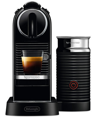 Nespresso Original CitiZ Espresso Machine by De'Longhi, with Aeroccino Milk Frother - Macy's | Macy's