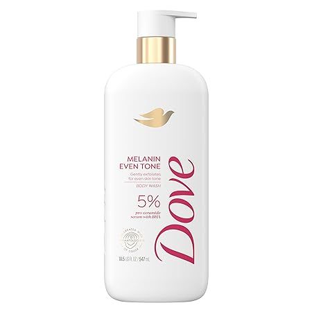 Dove Exfoliating Body Wash Melanin Even Tone Promotes Even Skin Tone 5% pro-ceramide serum with B... | Amazon (US)
