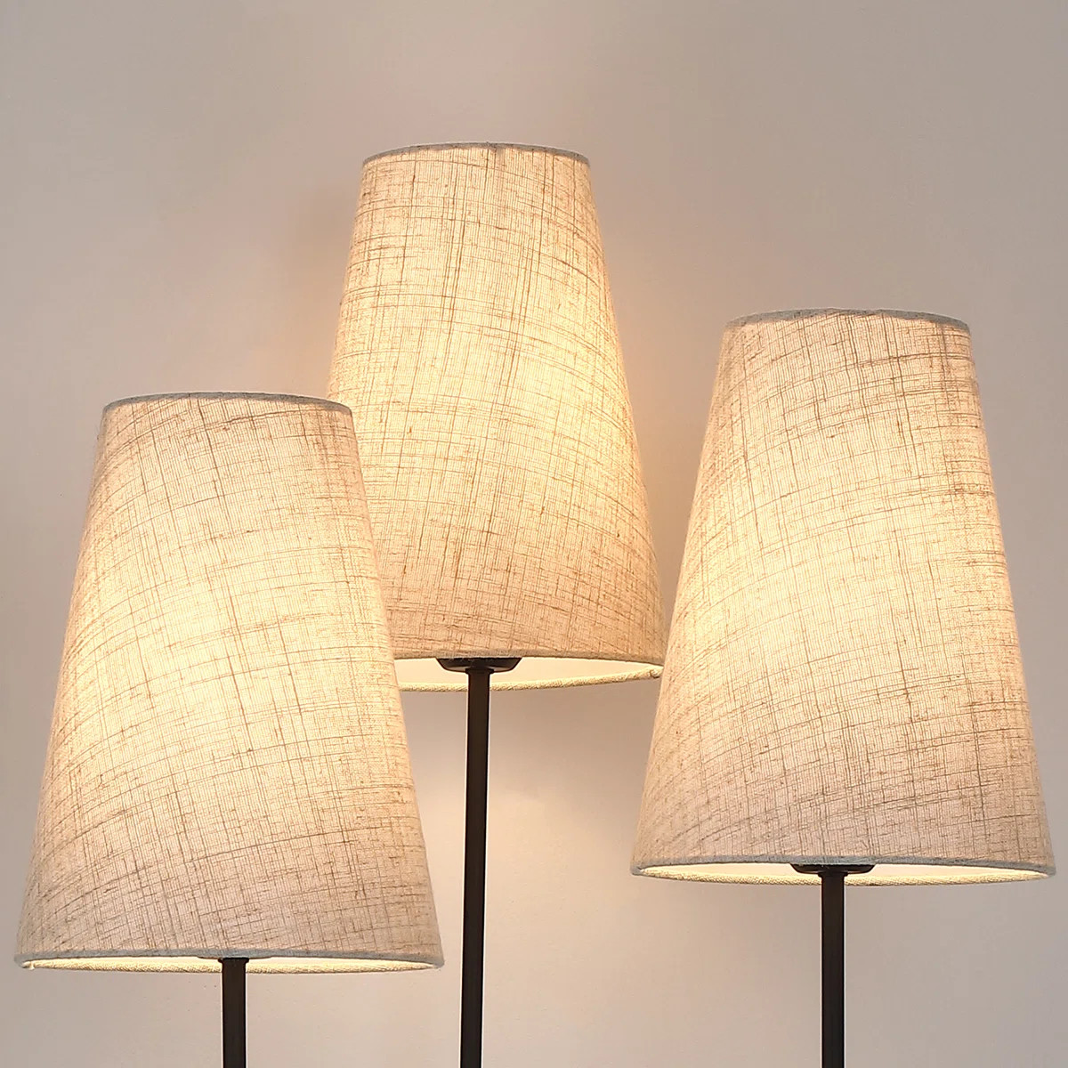 68 Inch 3-Light Dimmable Tree Floor Lamp, Linen-Textured Shades | Wayfair North America