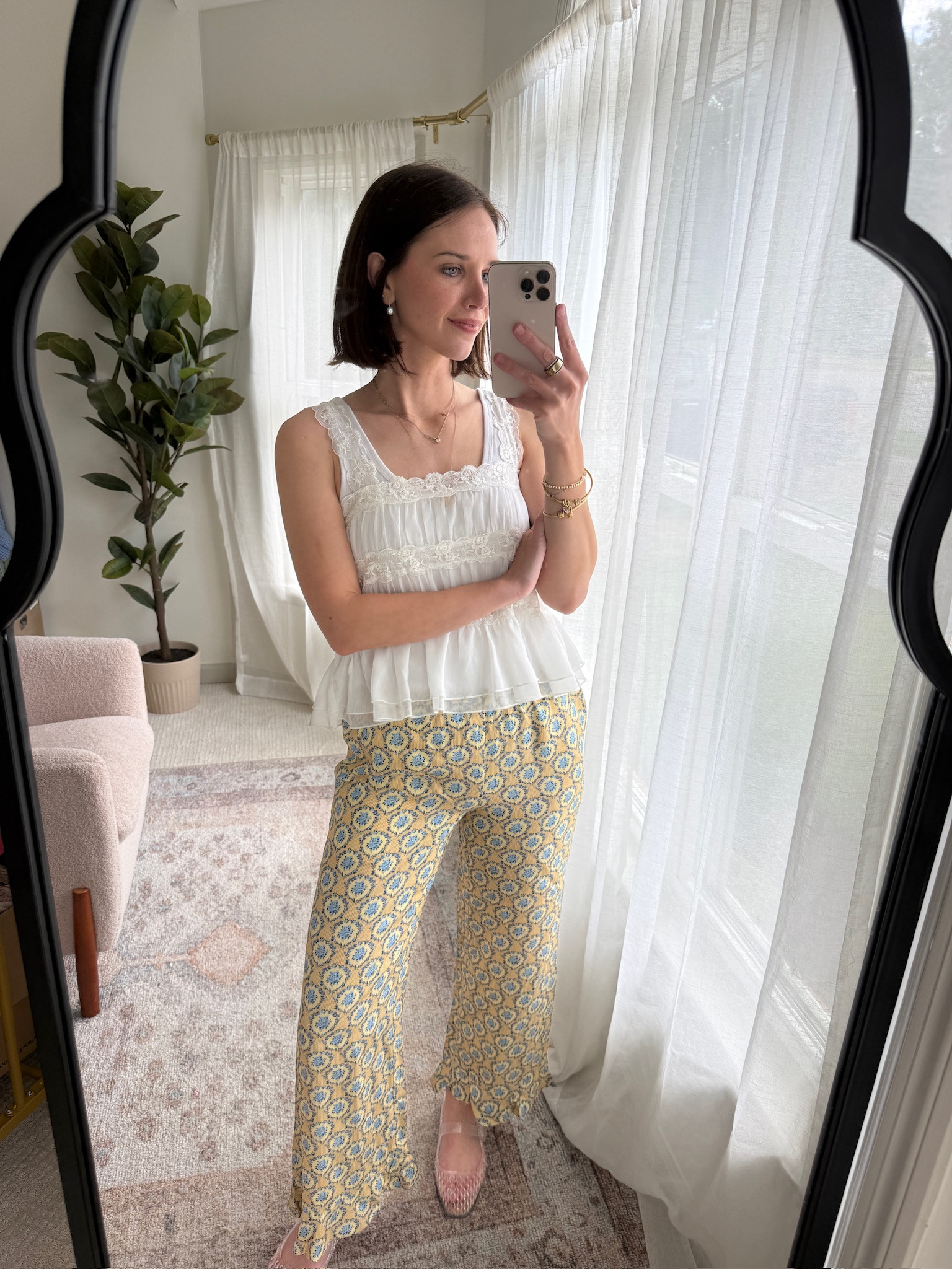 New anthro outfit!

got a size small & linked the rest of my order!

anthro, anthropologie, patterned pants, white top, ruffle top, spring outfit, hallie ragan, @anthropologie

#LTKgrwm #LTKootd #LTKSeasonal