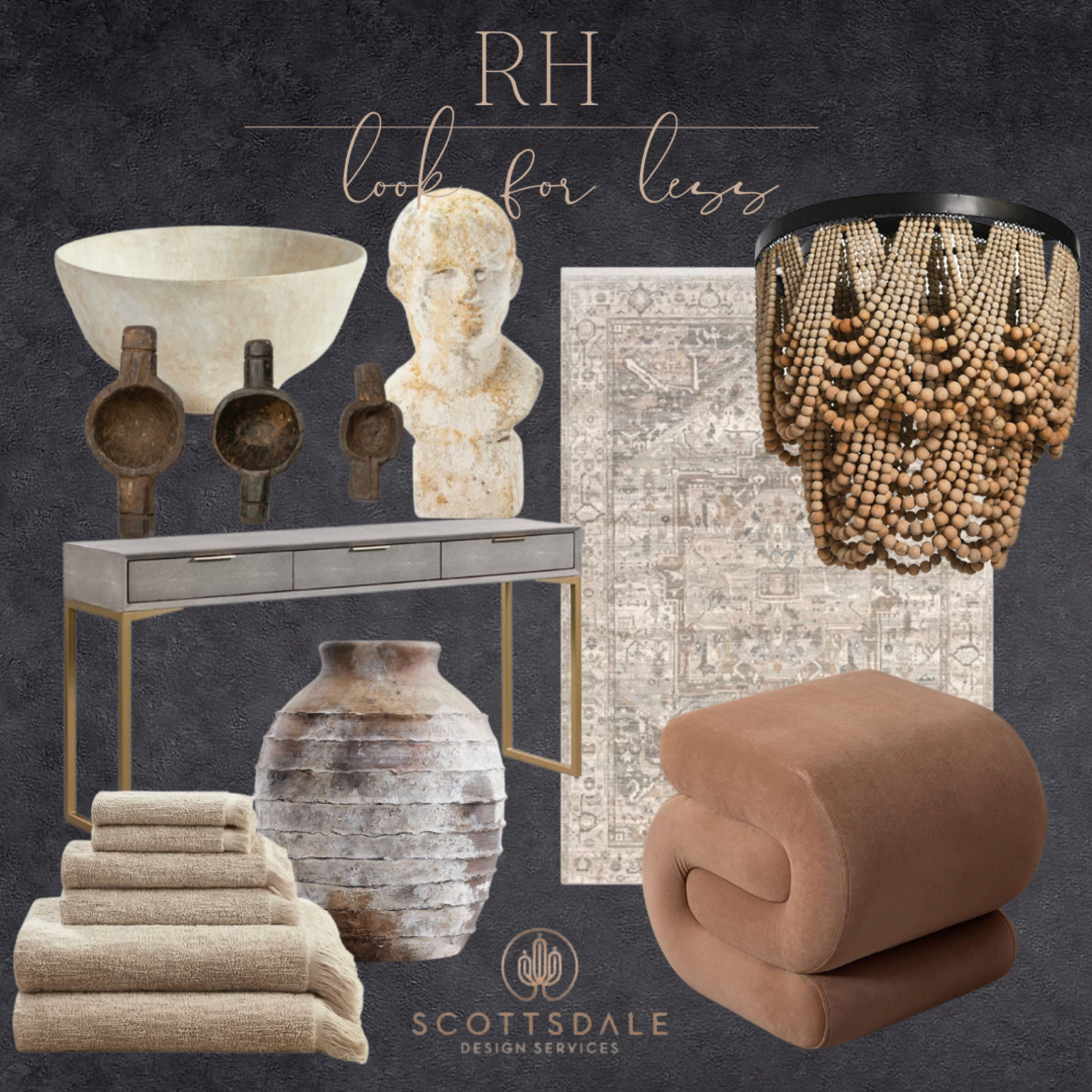 RH look for less curated home finds🤍

Sculpture, office, console table, s shaped ottoman, vintage rug, drapes beaded chandelier, bath towels, decorative bowl, found wooden objects, vase, vessel, home decor, rh, restoration hardware

#LTKFind #LTKhome #LTKstyletip