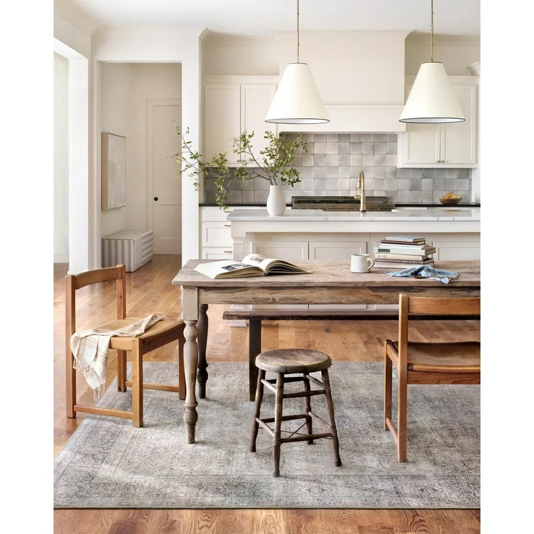 Loloi II Wynter WYN-03 Silver / Charcoal Oriental Area Rug 8'-6" x 11'-6" | Walmart (US)