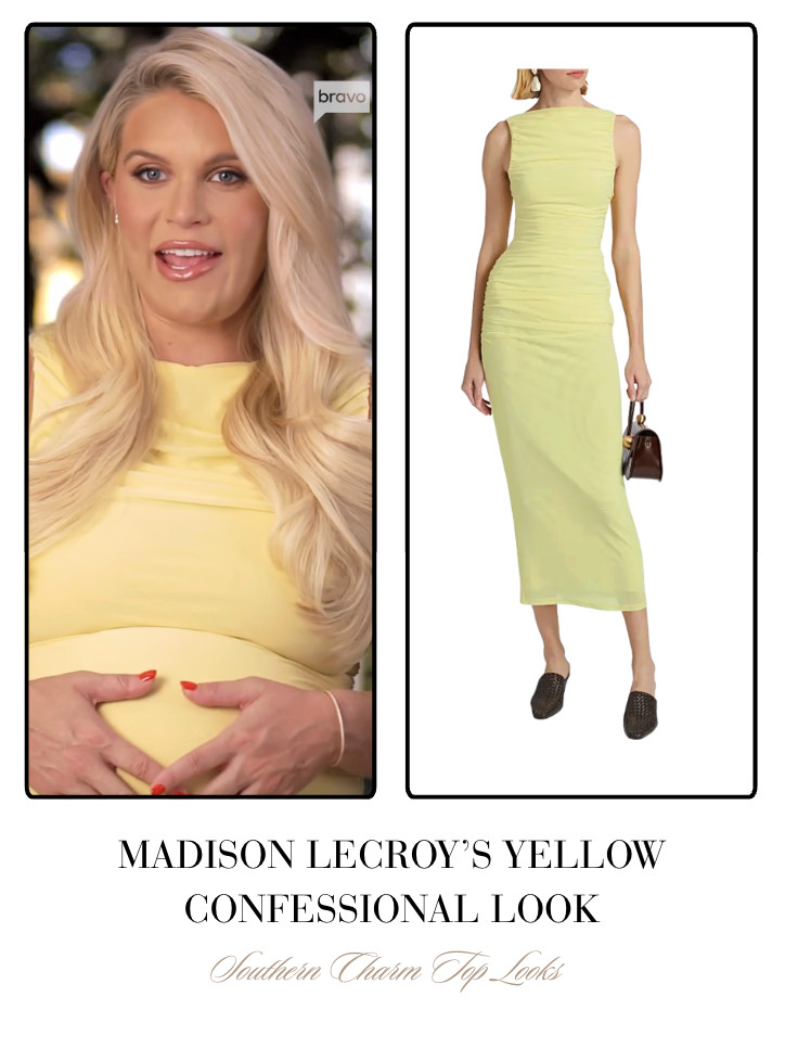 Madison LeCroy's Yellow Confessional Look 📸= @bravotv 

 