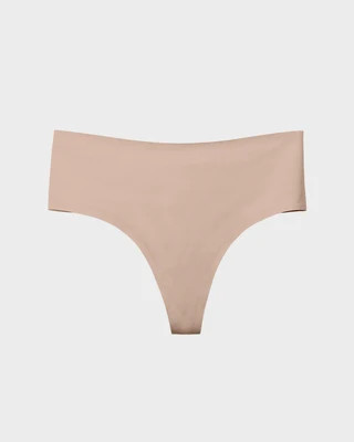 EBY Women's Nude Seamless Highwaisted Thong Panties | Size: XL | EBY (US)