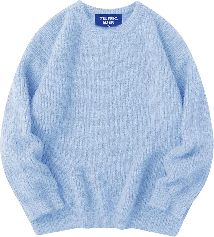 Aelfric Eden Oversized Sweaters Unisex Crewneck Knit Sweater Casual Soft Pullover Tops 2024 Trend... | Amazon (US)