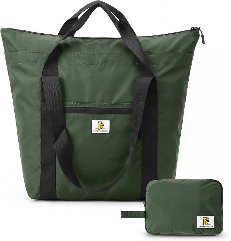 Foldable Travel Bag, 26L Duffle Bag for Travel, Expandable Second Carry-On Bag for Travel & Shopp... | Amazon (US)
