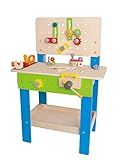 Master Workbench by Hape | Award Winning Kid's Wooden Tool Bench Toy Pretend Play Creative Building  | Amazon (US)