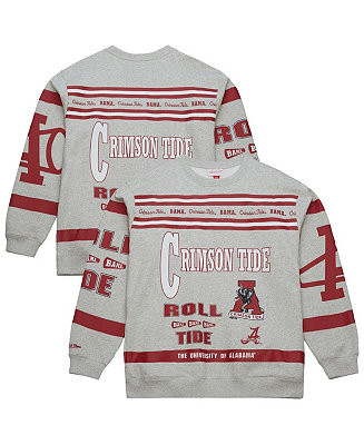 Men's Gray Alabama Crimson Tide All Over Print Sweatshirt | Macy's