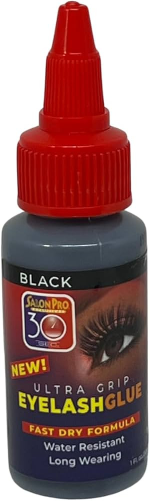 Salon Pro 30 Second Eyelash Glue for Strip Lashes, Black, 1 Fl. oz | Amazon (US)