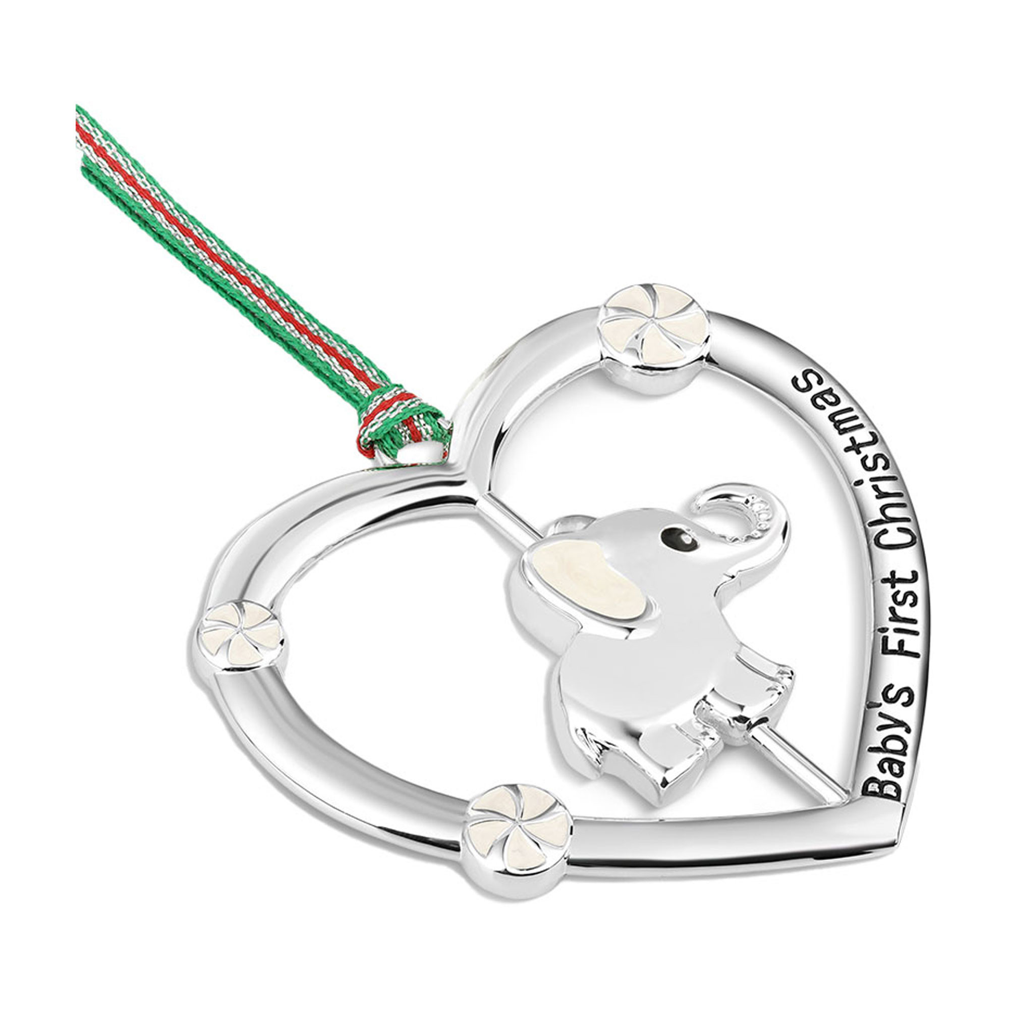 Baby's First Christmas Elephant Heart Tree Decoration | Brown Thomas (IE)