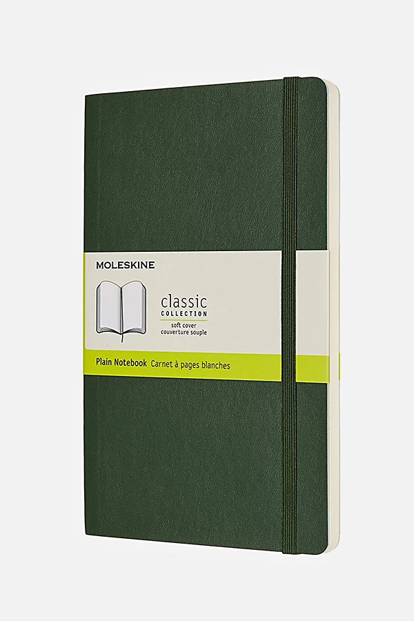 Moleskine Classic Softcover Plain Notebook in Myrtle Green at Urban Outfitters | Urban Outfitters (US and RoW)