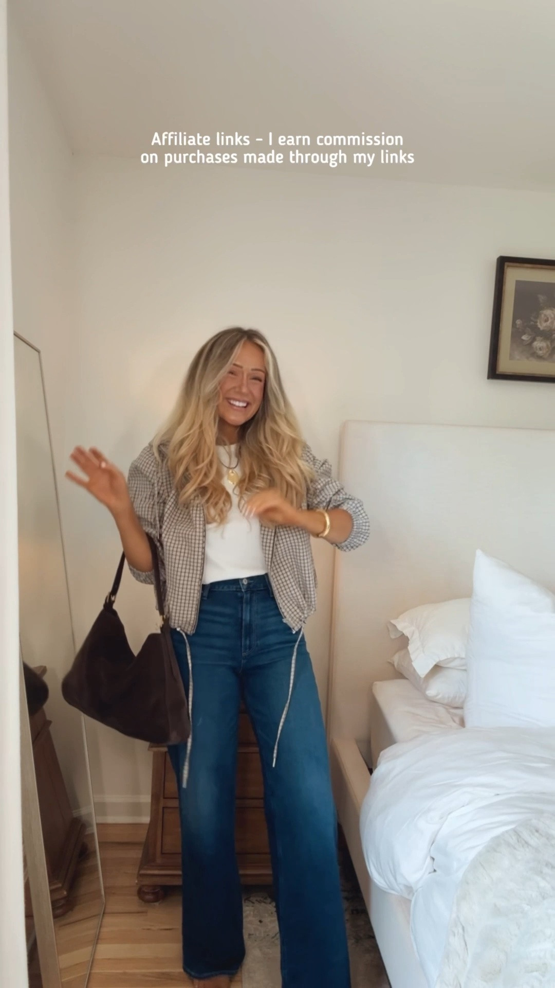 Affiliate links - I earn commission on purchases made through my links 

Fall outfits women
Zara jacket
Paige jeans
White t shirt 
Amazon mesh flats
Brown suede bag