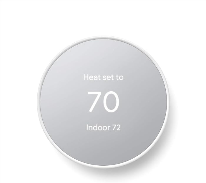 Google Nest Thermostat - Smart Thermostat for Home - Programmable Wifi Thermostat - Snow | Amazon (US)