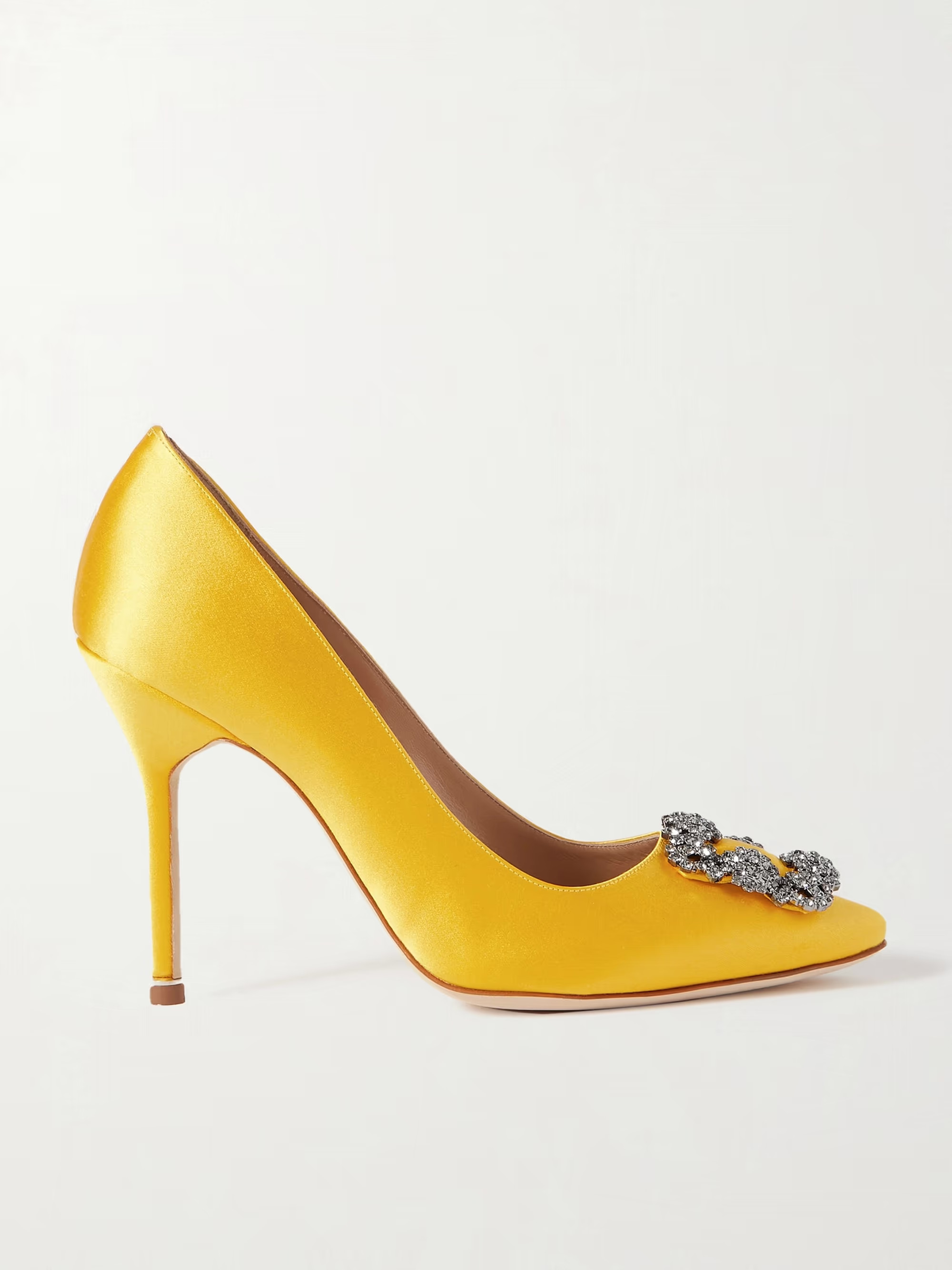 Hangisi 105 embellished satin pumps | NET-A-PORTER (US)