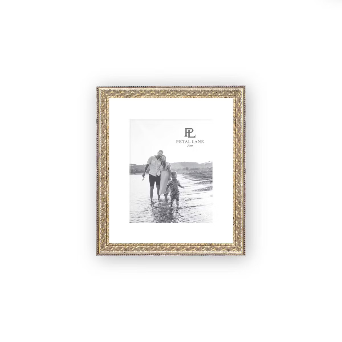 Petal Lane Matted Photo Frame Fancy Gold | Target