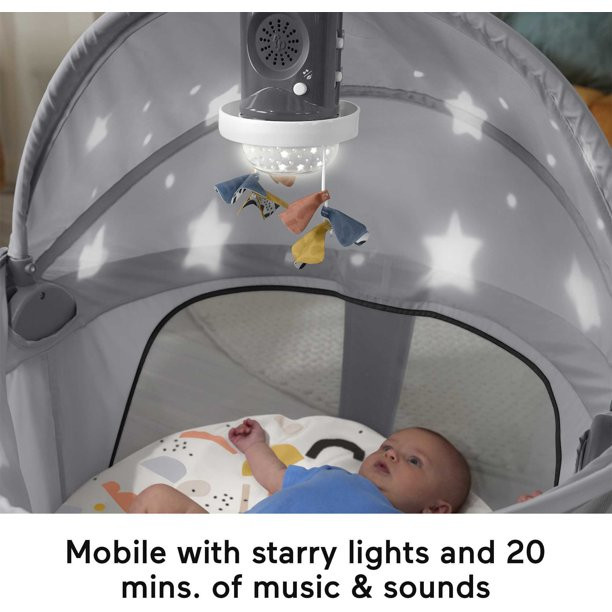 Fisher-Price Deluxe On-the-Go Projection Dome Portable Bassinet and Infant Play Space, Paper Shap... | Walmart (US)