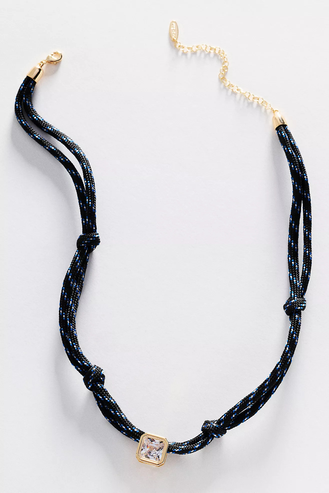 Knotted Double-Cord Crystal Necklace | Anthropologie (US)