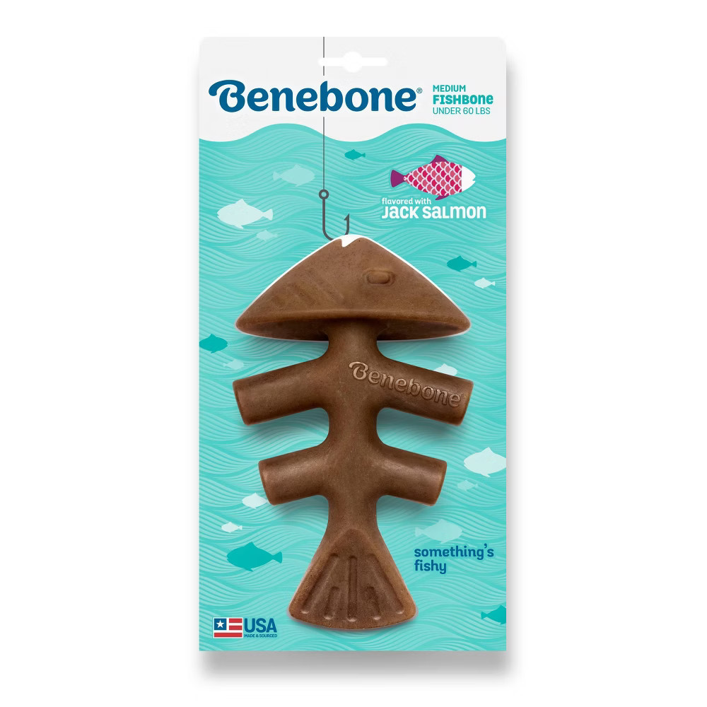 Benebone Fishbone Dog Chew Toy - Fish - M | Target