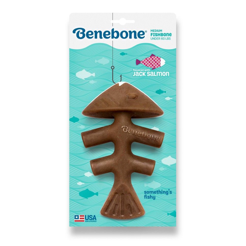 Benebone Fishbone Dog Chew Toy - Fish - M | Target
