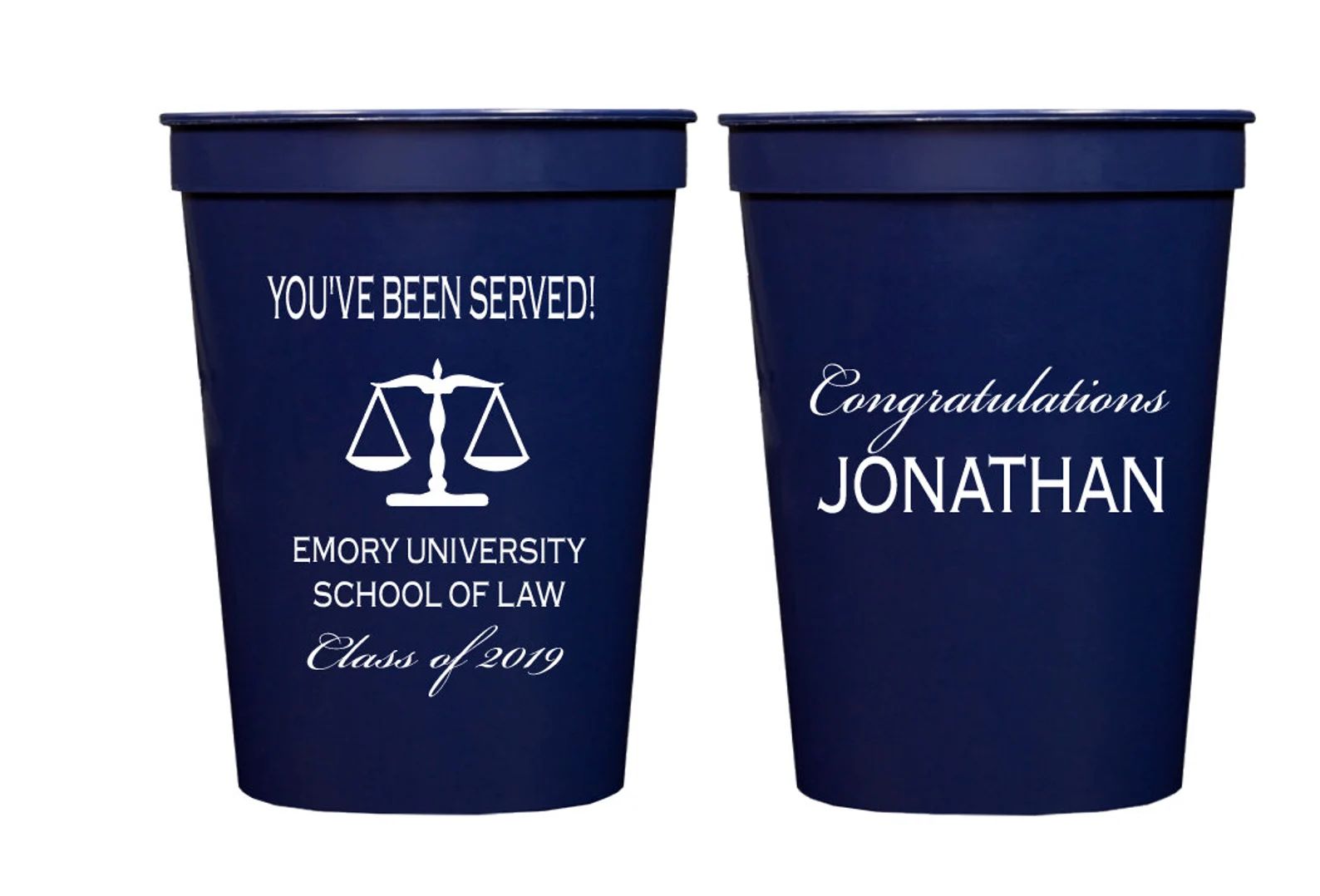 Law school graduation cups You've been served Grad cups | Etsy | Etsy (US)