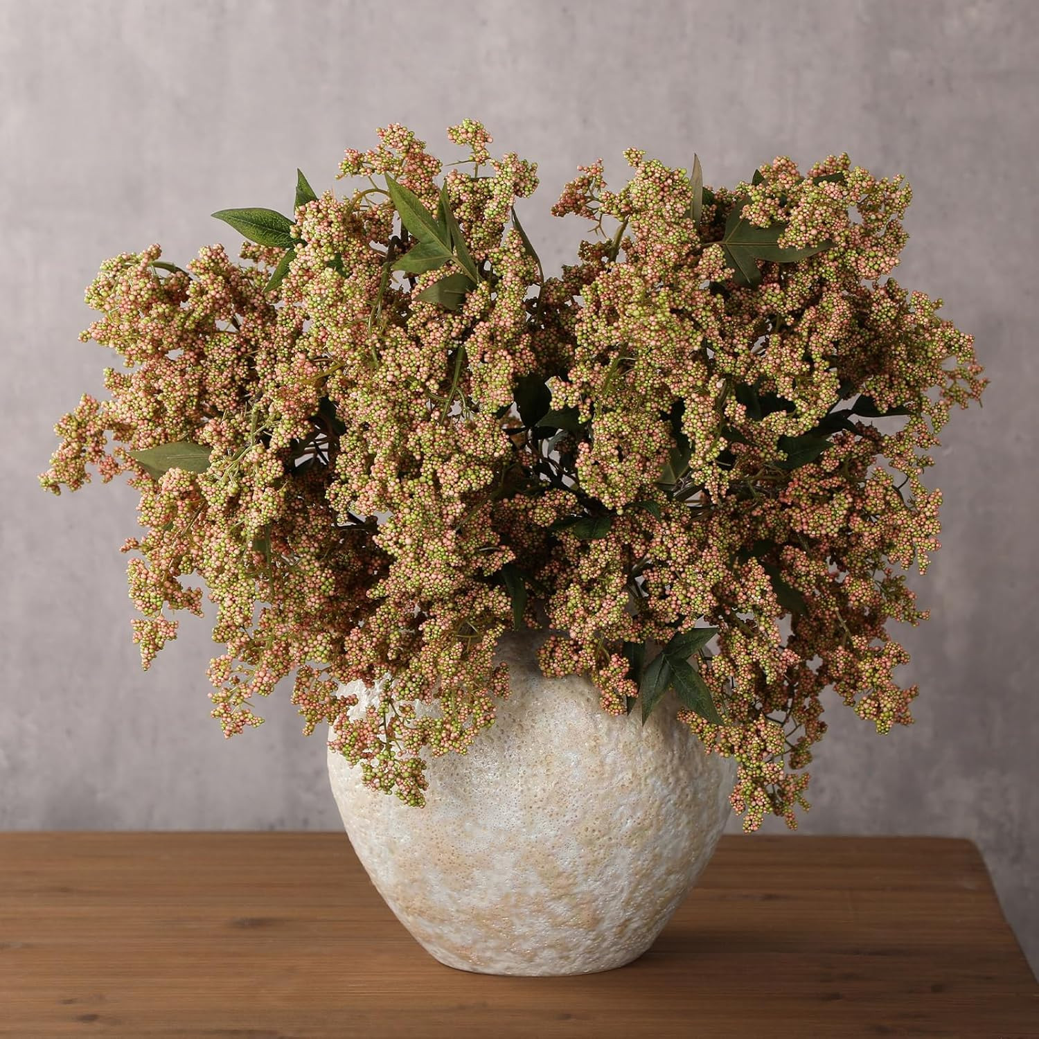 Zeyune 3 Pcs Fall Artificial Dusty Plum Stem Plum Sedum Berry Stem Autumn Faux Berry Picks Branch... | Amazon (US)