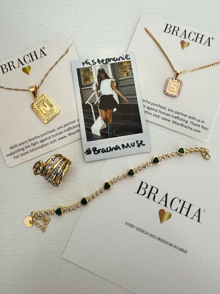 The perfect gift for her-- gold layering initial necklaces, statement rings, and a charm heart bracelet.

 BRACHA Sale is 30% Off Sitewide *excludes heirloom fine gold collection
Sale is November 8-26

#LTKCyberWeek #LTKGiftGuide #LTKCyberSaleES
