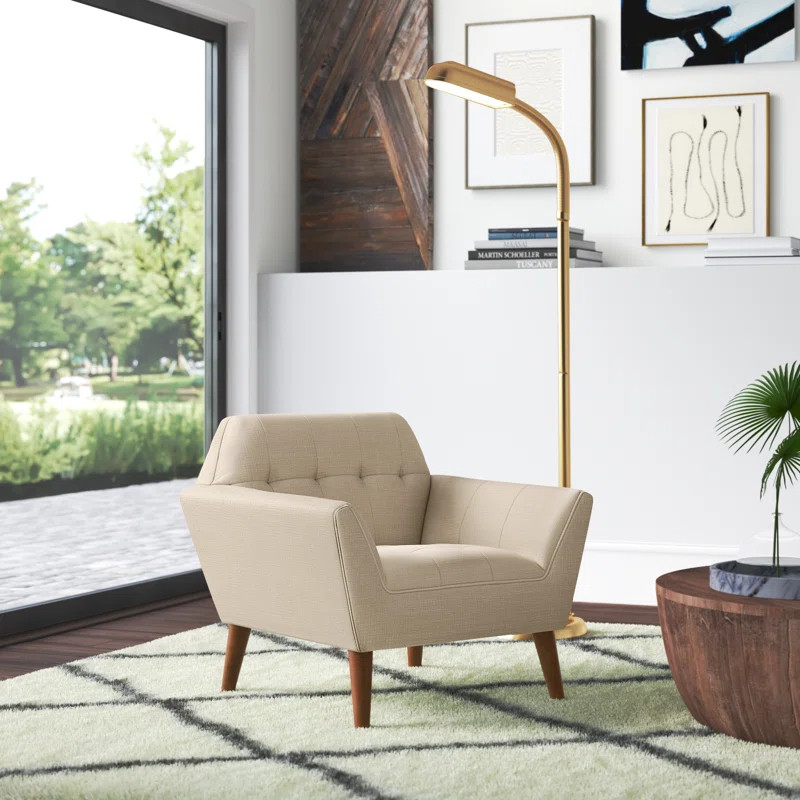 Petrin Wide Mid-Century Modern Lounge Chair | Wayfair North America