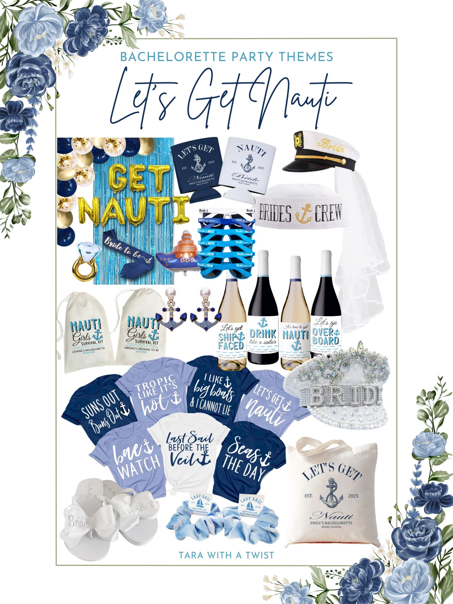 Nautical Bachelorette Party! Be sure to check out my Brides Collection for more bachelorette inspo!

Let’s Get Nauti
Last Sail Before the Veil
Last Toast on the Coast
Bachelorette 
Bachelorette Party
Bachelorette Party Decor
Bachelorette Party Accessories
Bachelorette Outfit
Bridesmaid
Maid of Honor
Bride to Be
Bride Outfit
Wedding 

#LTKParties #LTKTravel #LTKWedding