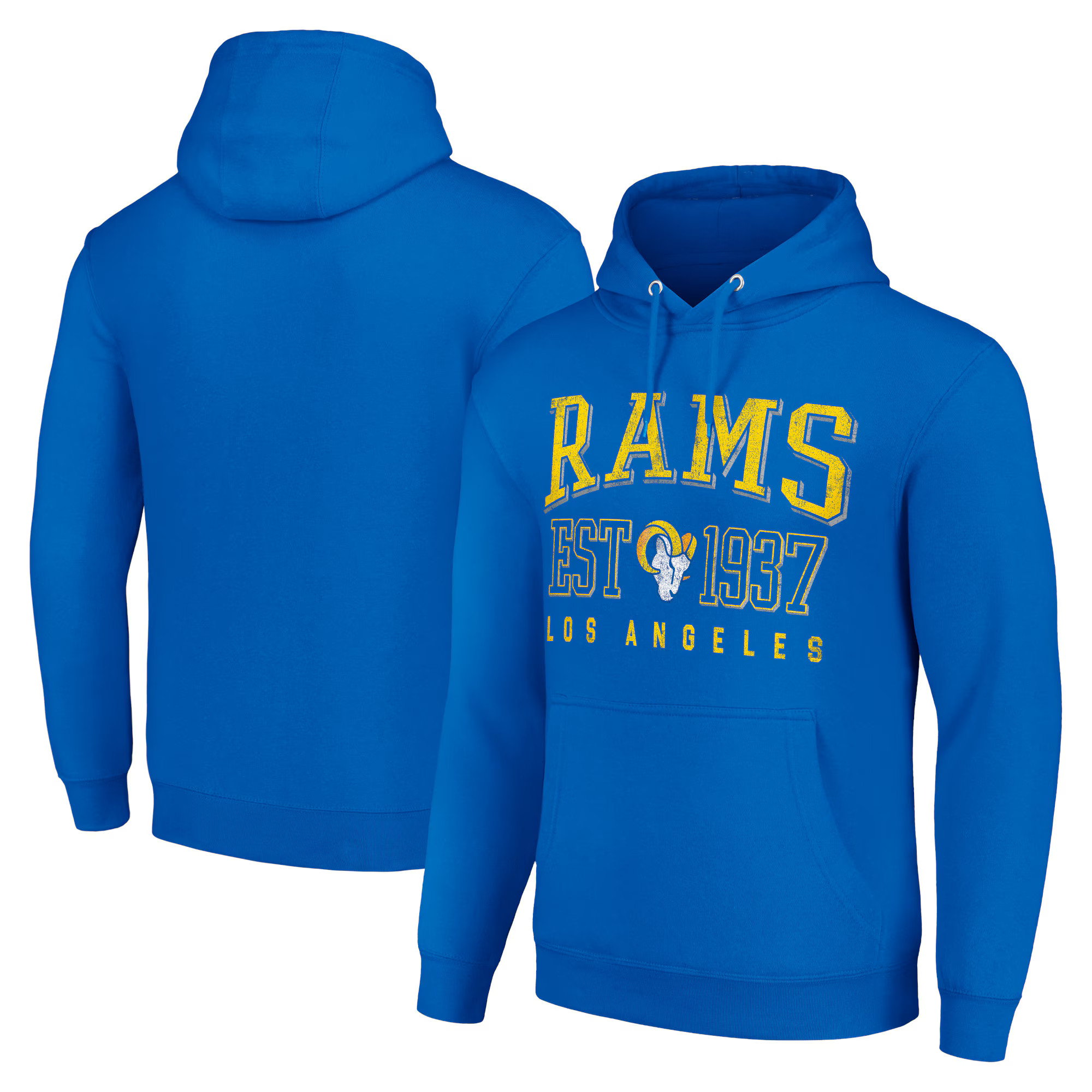 Los Angeles Rams Starter Unisex Throwback Logo Pullover Hoodie - Royal | Fanatics