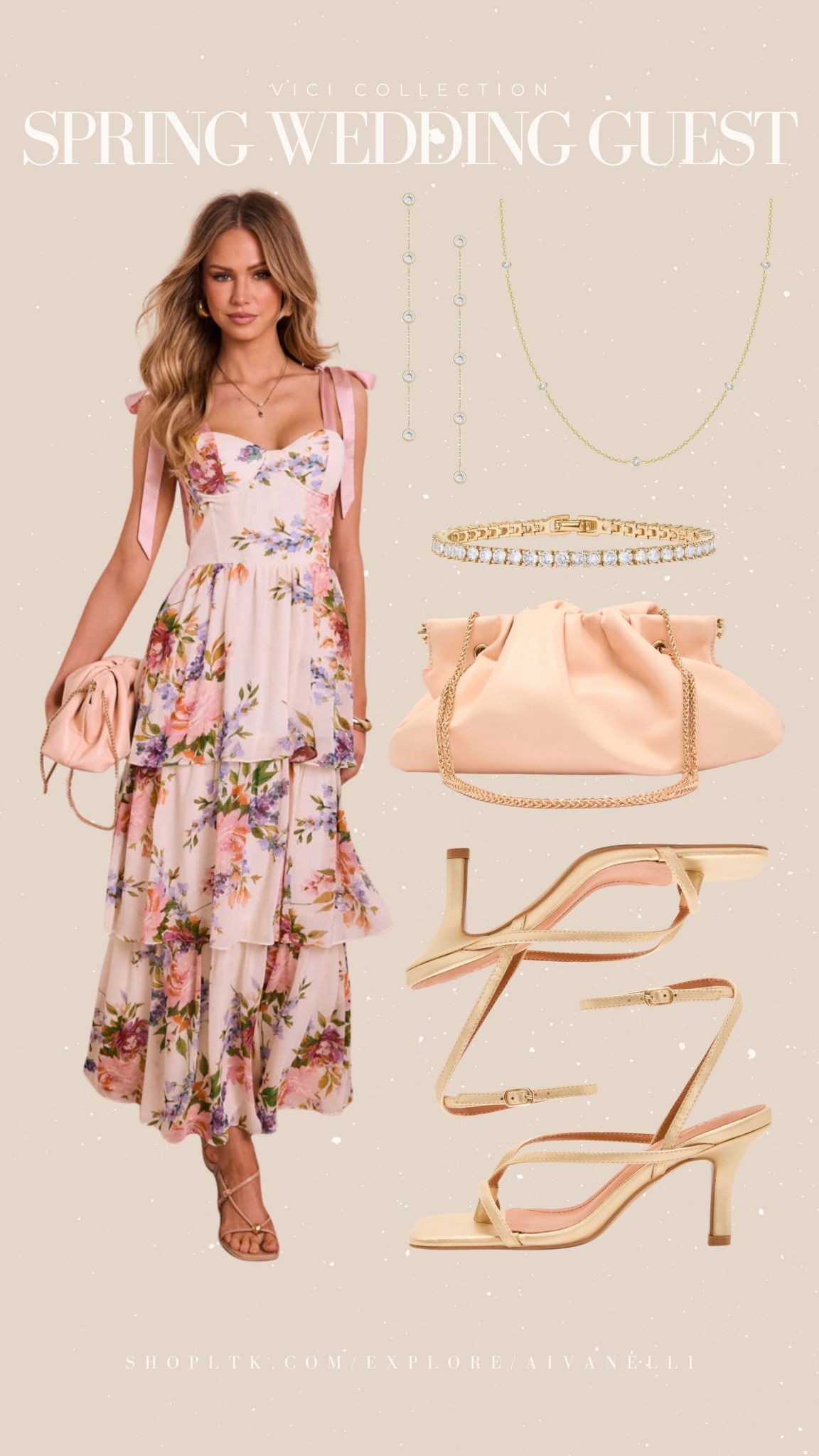 VICI spring wedding guest outfit idea

Use code aivanelli35 for 35% off your order!

spring wedding guest dress
floral midi dress look
pastel formal outfit
garden wedding attire
elegant spring evening look
flowy chiffon dress
dressy heels and clutch combo
romantic ruffle details
soft neutral formal outfit

#LTKSaleAlert #LTKWedding #LTKootd