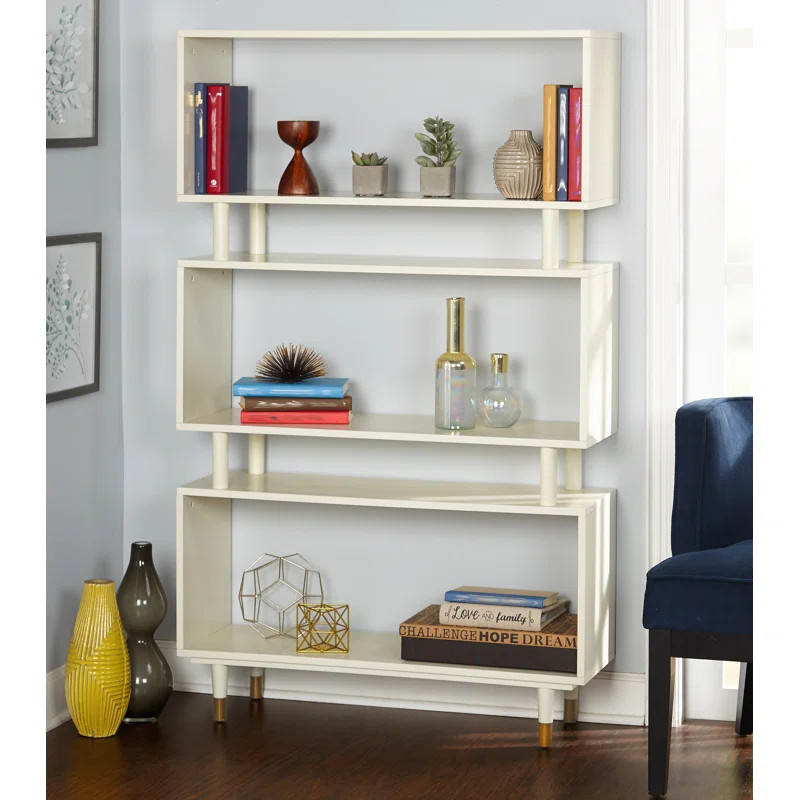 Camylle 59.5'' H x 34.6'' W Standard Bookcase | Wayfair North America