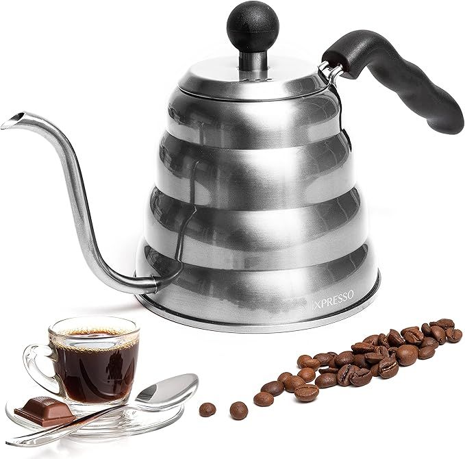 Mixpresso Gooseneck Pour Over Coffee Kettle, Barista Pour Control Design, Ideal for Coffee and Te... | Amazon (US)