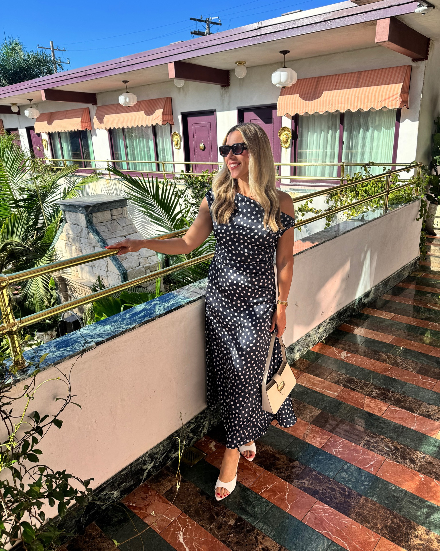 The most gorgeous dress I rented but had to keep because it was so flattering. Sized up one size as it does run small. I linked some similar dresses as well. Sunglasses, purse and my new favorite Amazon kitten heels 👠 linked as well 💙

#LTKOver40 #LTKootd #LTKSeasonal