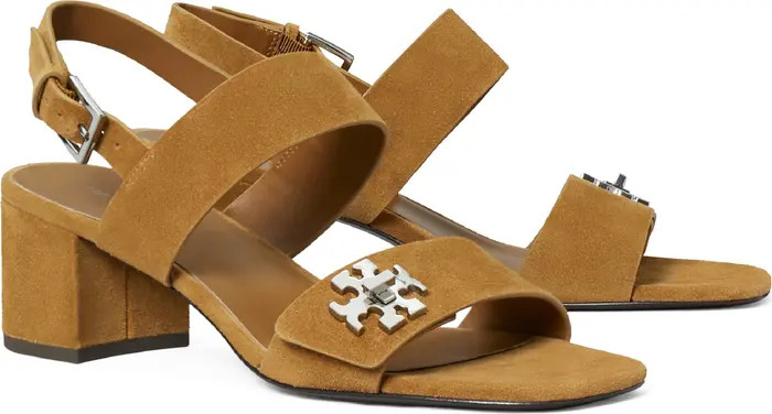 T Lock Block Heel Sandal (Women) | Nordstrom
