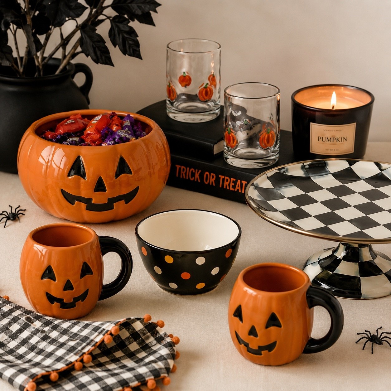 🎃 Vintage Halloween Finds You’ll Want Before They’re Gone 🖤

If you love that classic Halloween look, these finds are so good. The pumpkin candy bowl, jack-o’-lantern mugs, pumpkin glasses, and checkered serving stand are giving all the cozy vintage vibes. Perfect for hosting, decorating, or just making your morning coffee a little more festive.

Everything is linked in my LTK! 🧡👻🍂

#LTKSeasonal