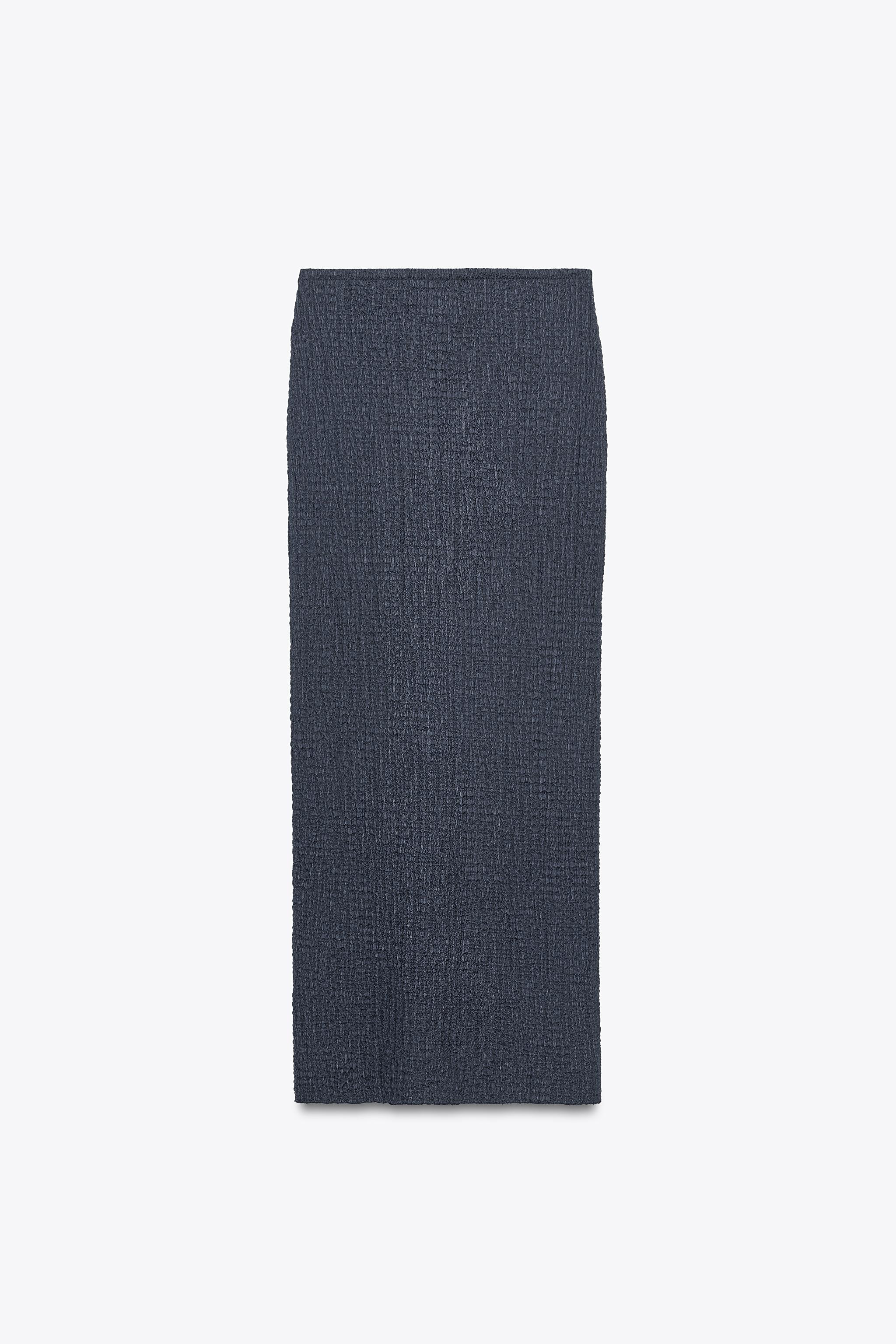 TEXTURED MIDI SKIRT | Zara US