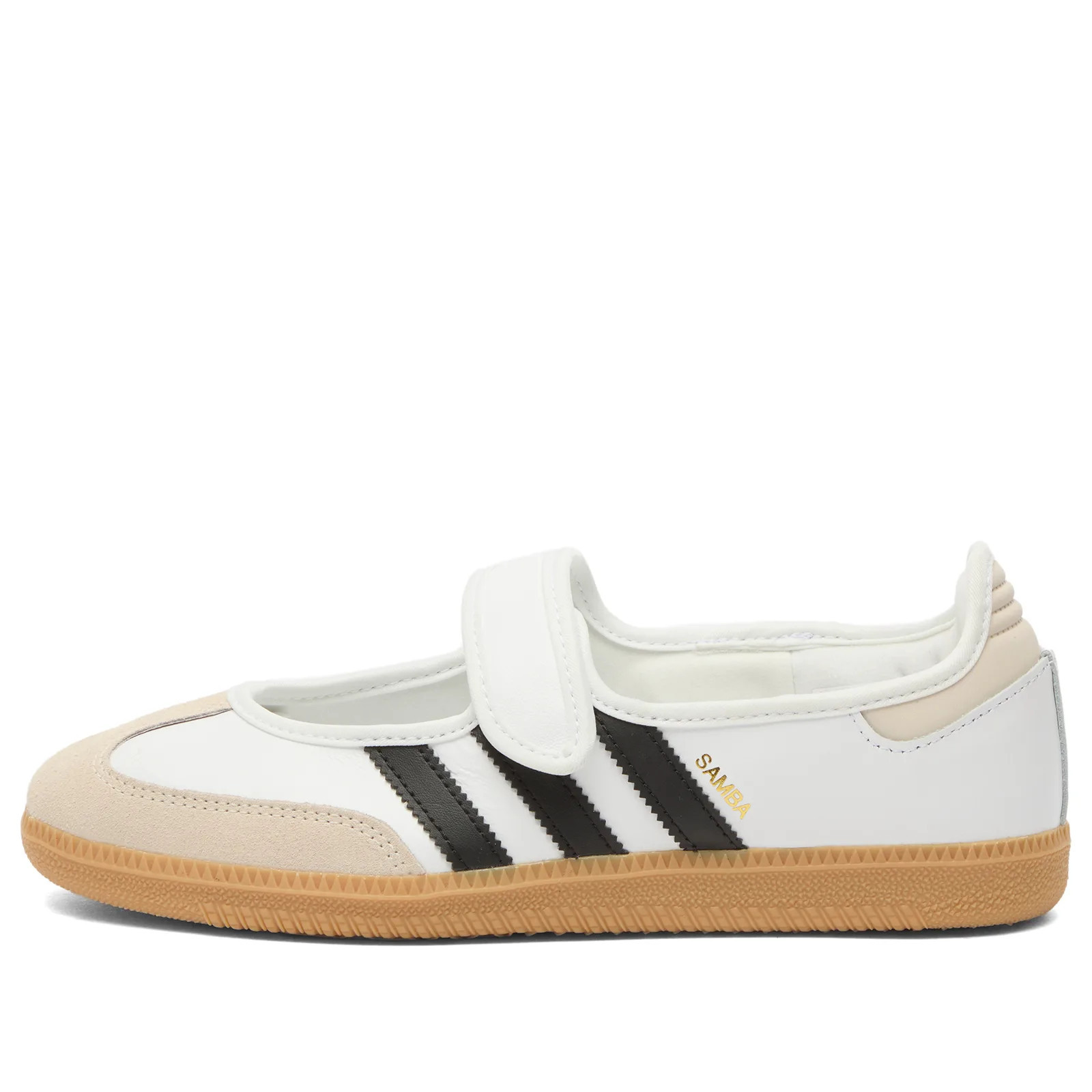 Adidas Women's Samba Jane Sneakers in Ftwr White/Alumina/Core Black, Size UK 4.5 | END. Clothing