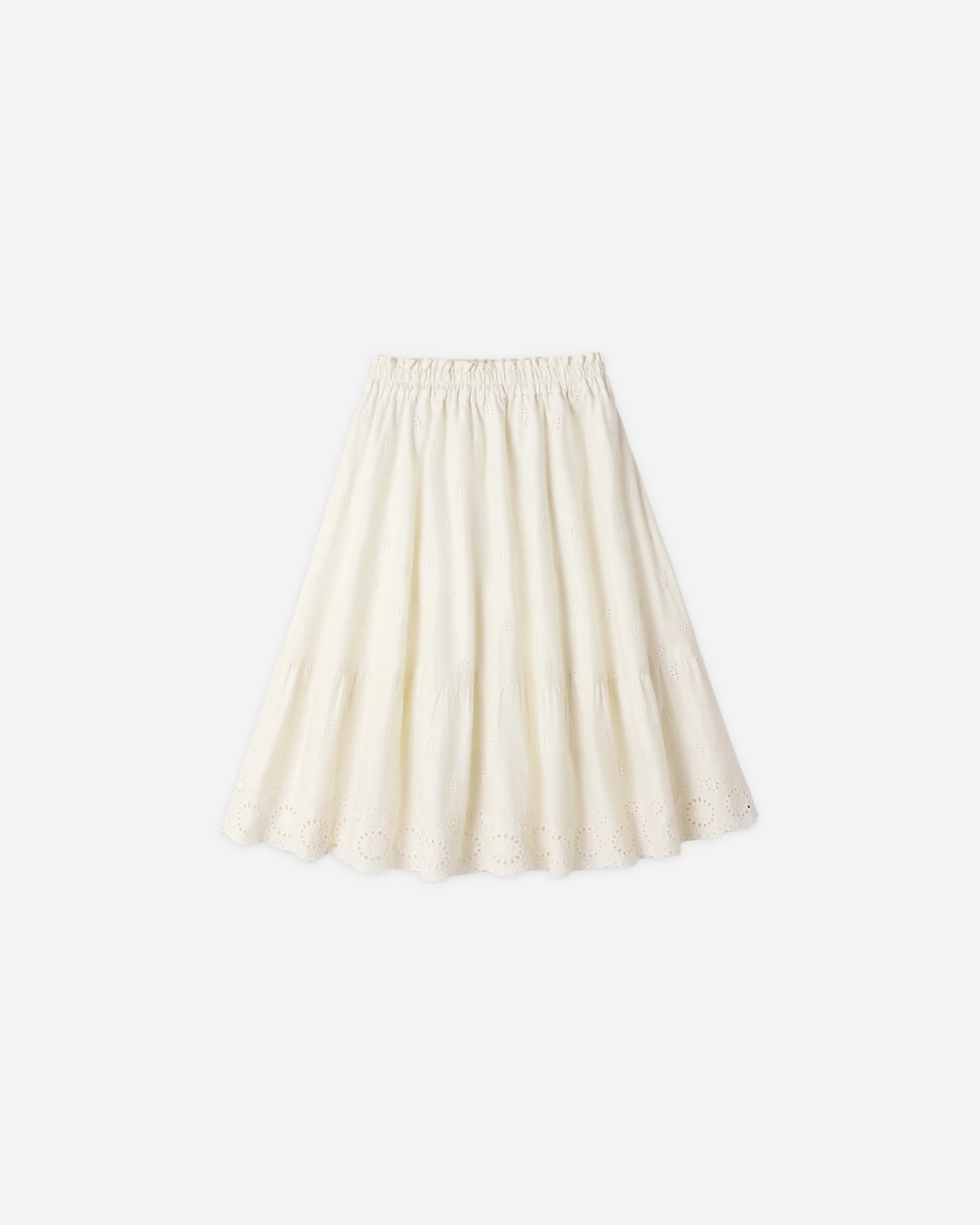 Rose Maxi Skirt Ivory | Rylee + Cru