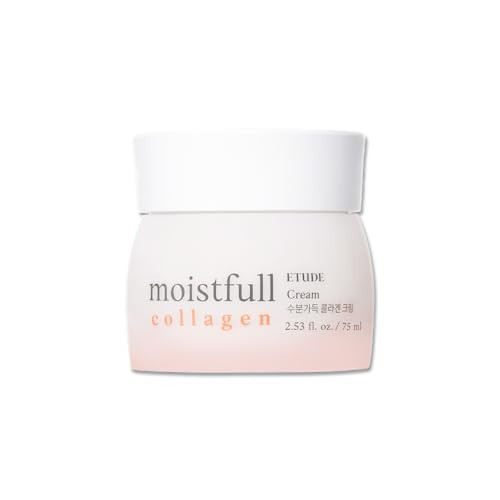 ETUDE Moistfull Collagen Cream, Face Moisturizer, Super Collagen Water, Macadamia Seed Oil, Lupinus Albus Protein, Deep Moisturizing Cream, Korean Skin Care, Beauty (2.53 Fl Oz) | Amazon (US)