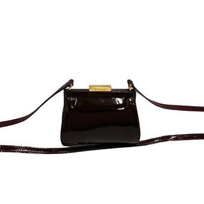 Gucci 03019521314 Patent Leather Enamel Mini Shoulder Bag Black Authentic  | eBay | eBay US