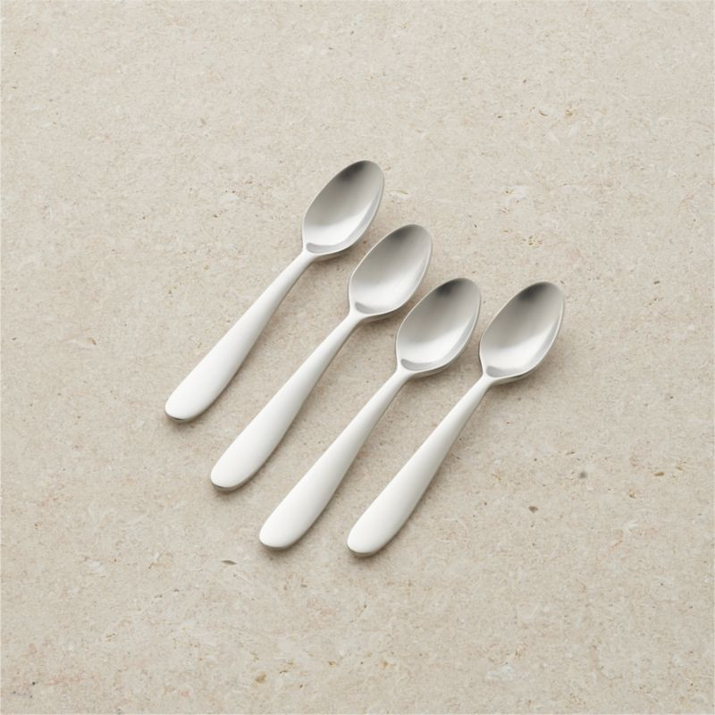 Fusion Espresso Spoons, Set of 4 + Reviews | Crate & Barrel | Crate & Barrel