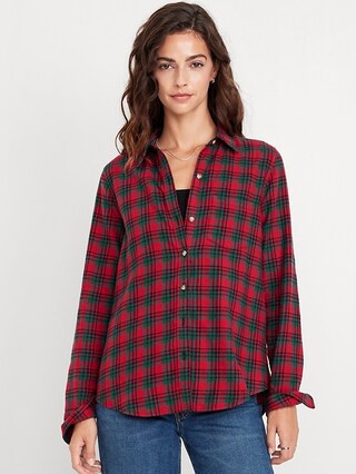 Classic Flannel Button-Down Shirt | Old Navy (US)