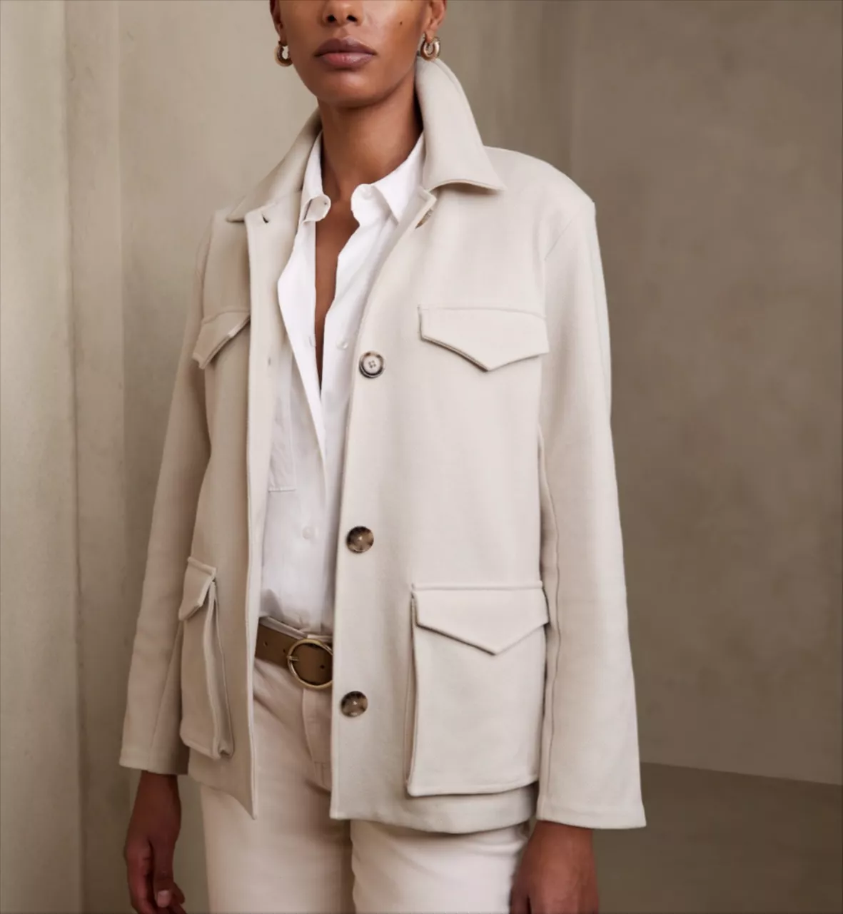 Boxy Twill Utility Jacket curated on LTK
