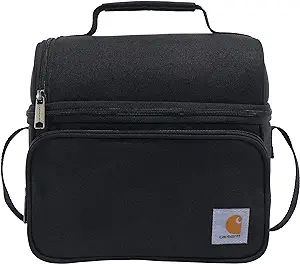 Carhartt Deluxe Dual Compartment Insulated Lunch Cooler Bag, Black | Amazon (US)