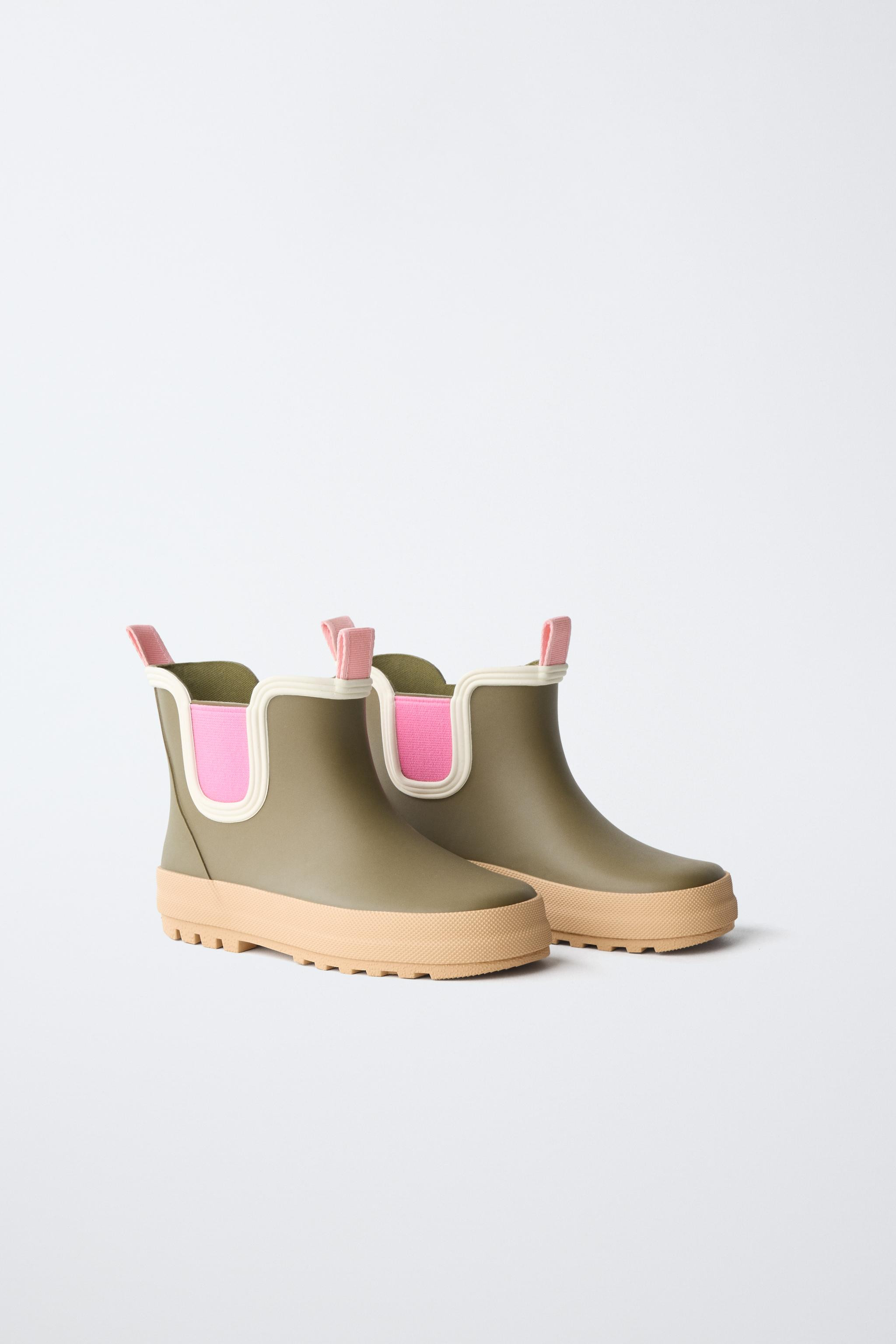 CONTRAST COLOR RAIN BOOTS | Zara US